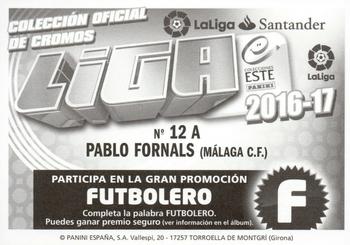 2016-17 ESTE Spanish Liga #443 Pablo Fornals Back