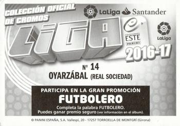 2016-17 ESTE Spanish Liga #508 Mikel Oyarzabal Back