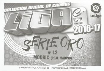 2016-17 ESTE Spanish Liga - Serie Oro #12 Luka Modric Back