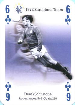2004-05 Carta Mundi Rangers Football Club Playing Cards #6♣ Derek Johnstone Front