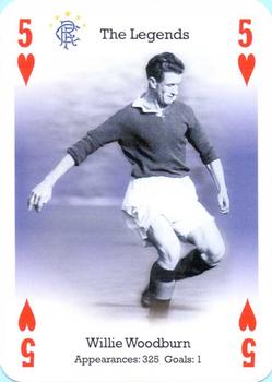 2004-05 Carta Mundi Rangers Football Club Playing Cards #5♥ Willie Woodburn Front