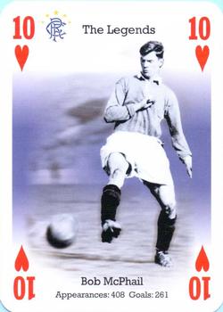 2004-05 Carta Mundi Rangers Football Club Playing Cards #10♥ Bob McPhail Front
