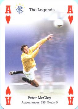 2004-05 Carta Mundi Rangers Football Club Playing Cards #A♥ Peter McCloy Front