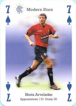 2004-05 Carta Mundi Rangers Football Club Playing Cards #7♠ Shota Arveladze Front