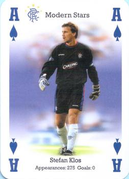 2004-05 Carta Mundi Rangers Football Club Playing Cards #A♠ Stefan Klos Front