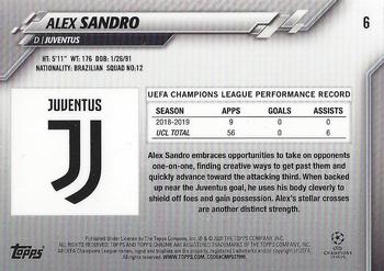 2019-20 Topps Chrome UEFA Champions League #6 Alex Sandro Back