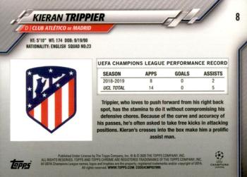 2019-20 Topps Chrome UEFA Champions League #8 Kieran Trippier Back