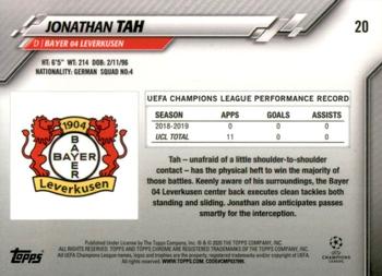 2019-20 Topps Chrome UEFA Champions League #20 Jonathan Tah Back