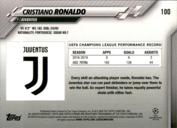 2019-20 Topps Chrome UEFA Champions League #100 Cristiano Ronaldo Back