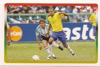 2007 Panini Copa América #9 Final - Argentina Brazil Front