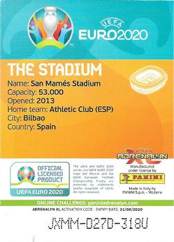 2020 Panini Adrenalyn XL UEFA Euro 2020 Preview #12 Bilbao Back