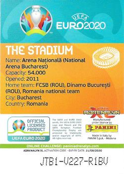 2020 Panini Adrenalyn XL UEFA Euro 2020 Preview #16 Bucharest Back
