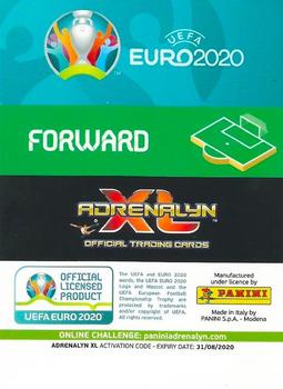 2020 Panini Adrenalyn XL UEFA Euro 2020 Preview #57 Eden Hazard Back