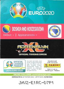 2020 Panini Adrenalyn XL UEFA Euro 2020 Preview #451 Bosnia and Herzegovina Back