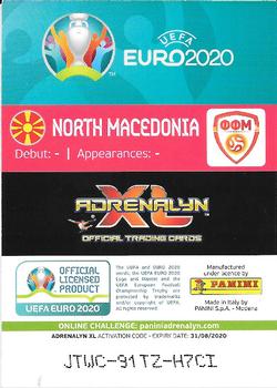 2020 Panini Adrenalyn XL UEFA Euro 2020 Preview #460 North Macedonia Back