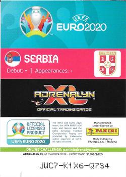 2020 Panini Adrenalyn XL UEFA Euro 2020 Preview #465 Serbia Back