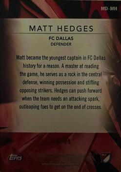 2018 Topps MLS - Multi-Dimensional Orange #MD-MH Matt Hedges Back