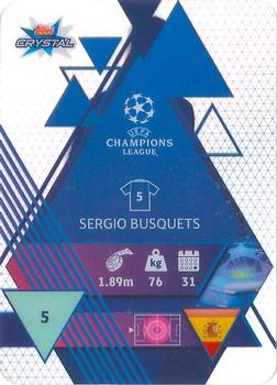 2019-20 Topps Crystal UEFA Champions League #5 Sergio Busquets Back