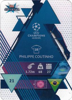2019-20 Topps Crystal UEFA Champions League #21 Philippe Coutinho Back