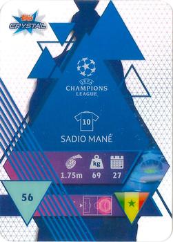 2019-20 Topps Crystal UEFA Champions League #56 Sadio Mané Back