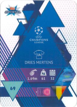 2019-20 Topps Crystal UEFA Champions League #69 Dries Mertens Back