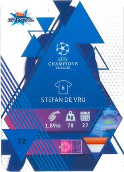 2019-20 Topps Crystal UEFA Champions League #72 Stefan de Vrij Back