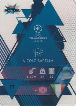 2019-20 Topps Crystal UEFA Champions League #73 Nicolò Barella Back
