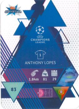 2019-20 Topps Crystal UEFA Champions League #83 Anthony Lopes Back