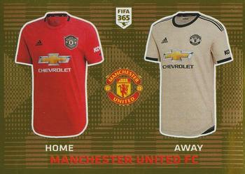 2020 Panini FIFA 365 Blue - 442 Sticker Version #53 Manchester United FC T-Shirt Front