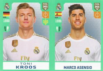 2020 Panini FIFA 365 Blue - 442 Sticker Version #107 Toni Kroos / Marco Asensio Front