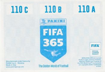 2020 Panini FIFA 365 Blue - 442 Sticker Version #110 Courtois / Sergio Ramos / Varane Back