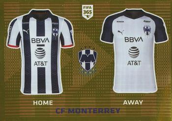 2020 Panini FIFA 365 Blue - 442 Sticker Version #357 CD Monterrey T-Shirt Front
