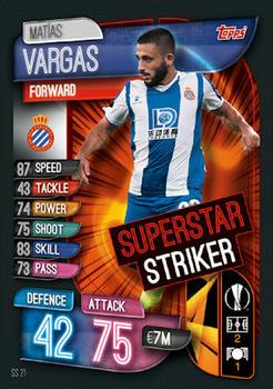 2019-20 Topps Match Attax UEFA Champions League UK Extra - Superstar Striker #SS21 Matías Vargas Front