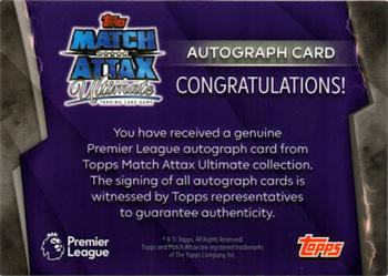 2018 Topps Match Attax Ultimate - Autographs #NNO Lewis Cook Back