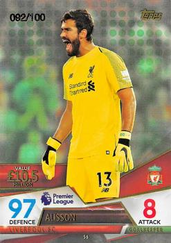 2018 Topps Match Attax Ultimate - Green #56 Alisson Front