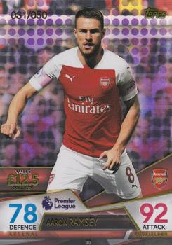 2018 Topps Match Attax Ultimate - Purple #10 Aaron Ramsey Front