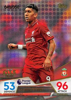 2018 Topps Match Attax Ultimate - Purple #60 Roberto Firmino Front