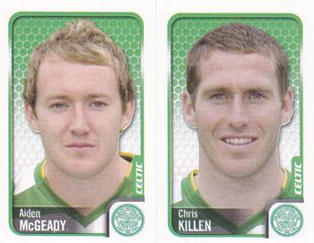 2010 Panini Scottish Premier League Stickers #67 / 69 Aiden McGeady / Chris Killen Front