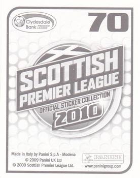 2010 Panini Scottish Premier League Stickers #70 Chris Killen Back