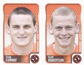 2010 Panini Scottish Premier League Stickers #96 / 98 Craig Conway / Scott Robertson Front