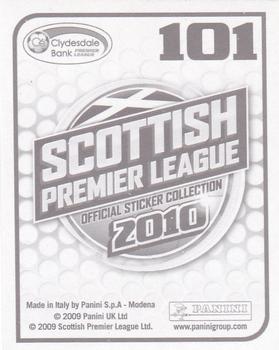 2010 Panini Scottish Premier League Stickers #101 Danny Swanson Back