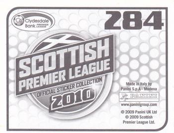 2010 Panini Scottish Premier League Stickers #284 Danny Galbraith Back