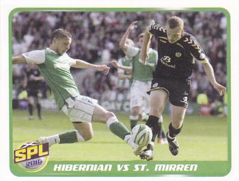 2010 Panini Scottish Premier League Stickers #366 Hibernian v St. Mirren Front