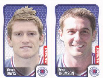 2010 Panini Scottish Premier League Stickers #395 / 397 Steven Davis / Kevin Thomson Front