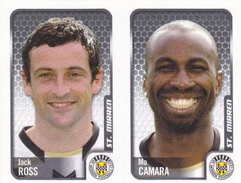 2010 Panini Scottish Premier League Stickers #452 / 456 Jack Ross / Mo Camara Front