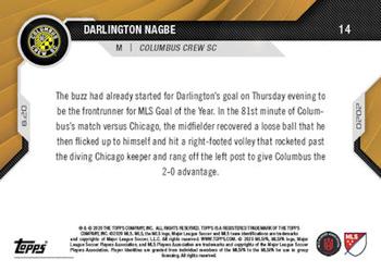 2020 Topps Now MLS #14 Darlington Nagbe Back