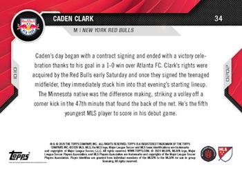 2020 Topps Now MLS #34 Caden Clark Back