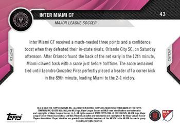2020 Topps Now MLS #43. Inter Miami CF Back