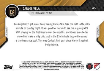 2020 Topps Now MLS #45 Carlos Vela Back