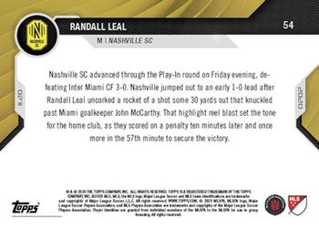 2020 Topps Now MLS #54 Randall Leal Back